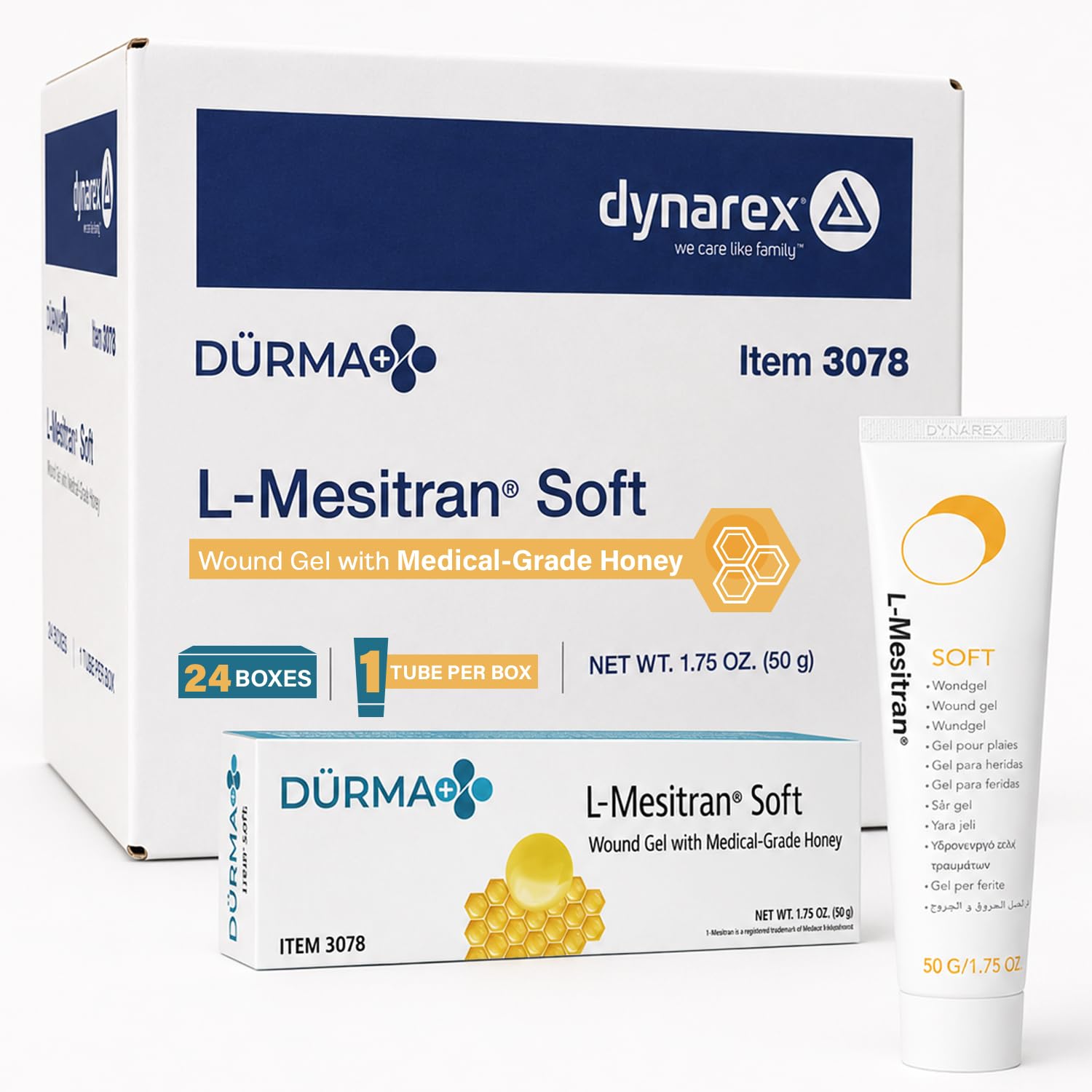 Amazon.com: Dynarex Honey L-mesitran Soft Wound Healing Gel with